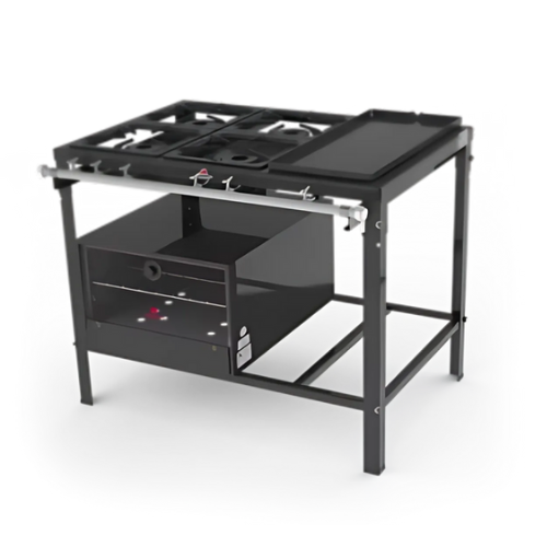 Fogão Industrial 4 Queimadores com Chapa - Progás