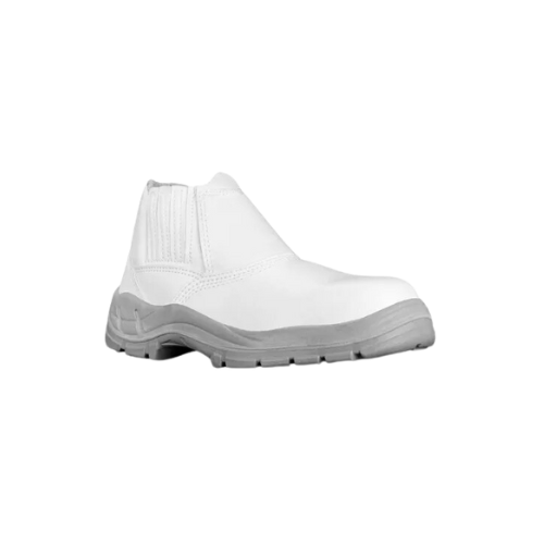 Bota Branca de Couro